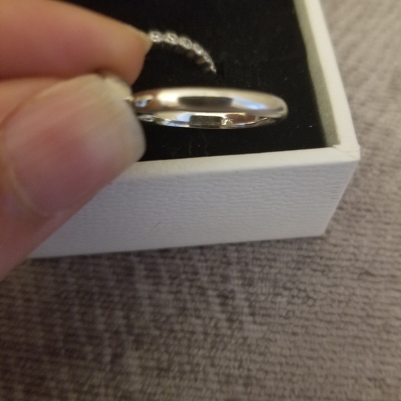 2 Sterling silver rings with cubic zirconia - Picture 2 of 3